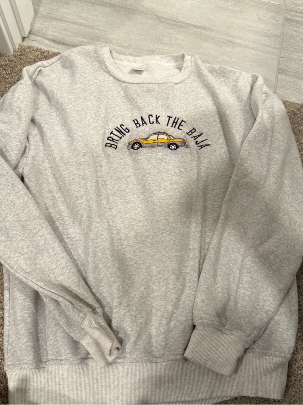 Webers Resupply Subaru Gray Crewneck Baja